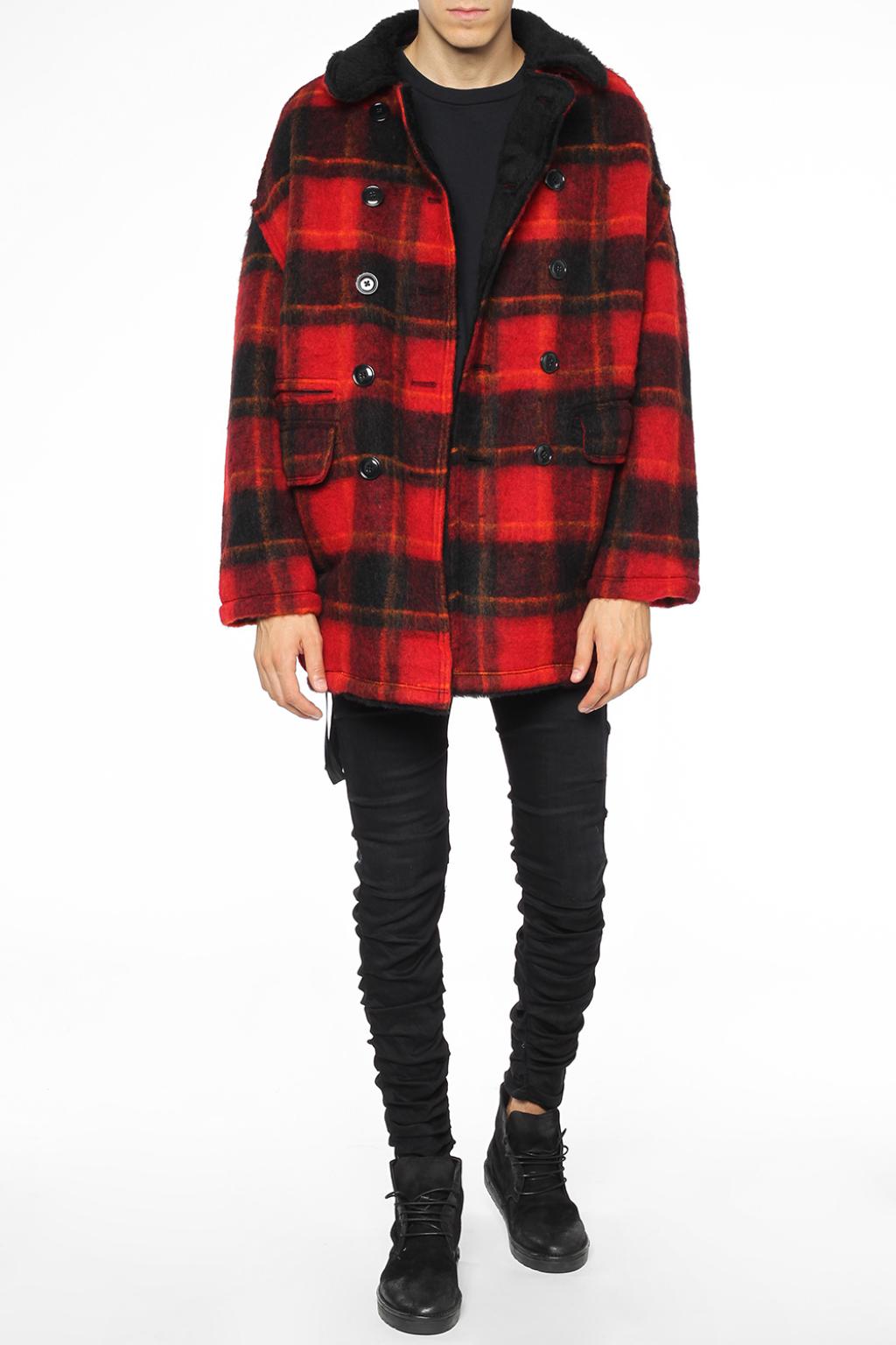 R13 on sale plaid coat